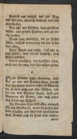 O ihr Sünder suchet Genaden, seufzet wer nur Seufzen kann