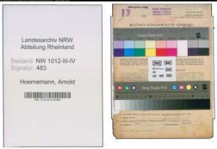 Entnazifizierung Arnold Hoernemann , geb. 26.01.1877 (Kaufmann)