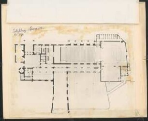Festspielhaus, Salzburg: Grundriss und Längsschnitt