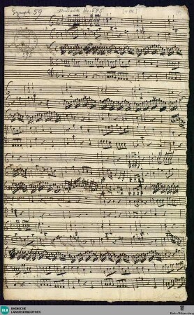 Symphonies - Mus. Hs. 575 : orch; C; BrinzingMWV 7.111