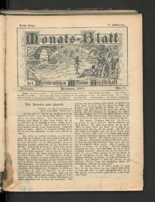 Januar. Bremen, 1905. Nr. 1.