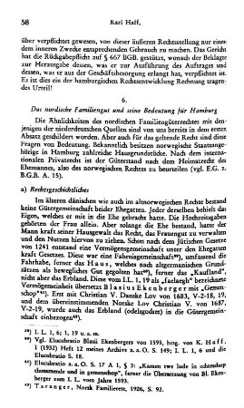 6. Das nordische Familiengut und seine Bedeutung für Hamburg