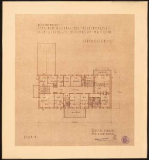 Herrenhaus Hohenborn bei Kassel Umbau: Grundriss OG 1:100