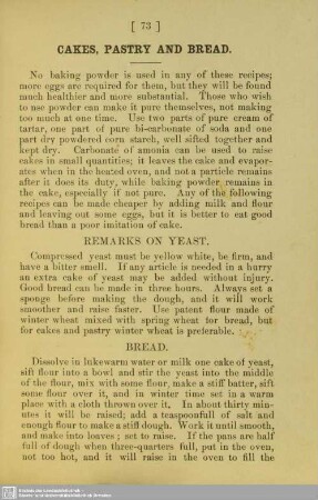Cakes, Pastry and Bread