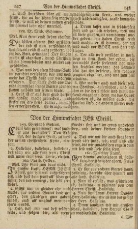 Von der Himmelfahrt Jesu Christi