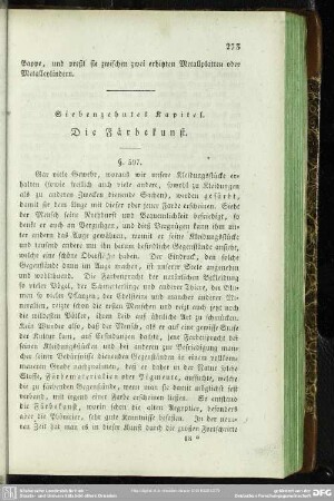 Siebenzehntes Kapitel. Die Färbekunst