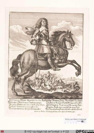 Bildnis Raimund Graf von Montecuccoli (1679 Reichsfürst), 1679 Herzog von Melfi