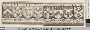 Wappen mehrerer Zünfte von London
