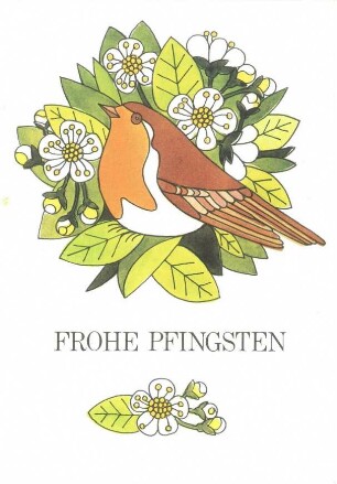 Bildpostkarten "Frohe Pfingsten"