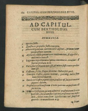 Ad Capitul. Cum Bertholdus. XVIII.