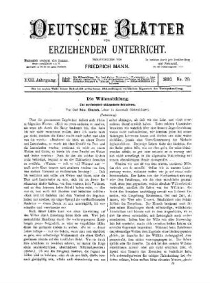 Die Willensbildung : (Fortsetzung)