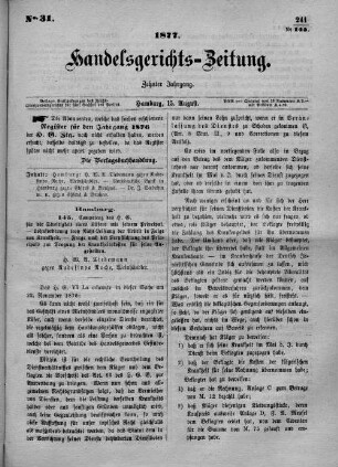 No. 31. 15. August 1877