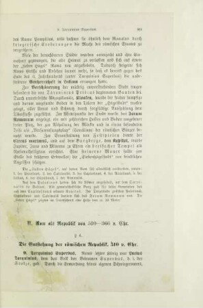 II. Rom als Republik von 510 - 366 v. Chr.