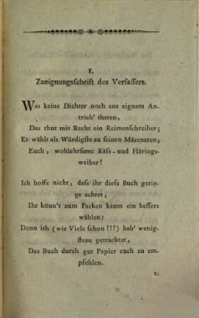 Sinngedichte, Erstes Bändchen