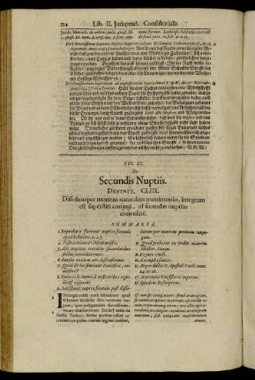 Tit. IX. De Secundis Nuptiis.