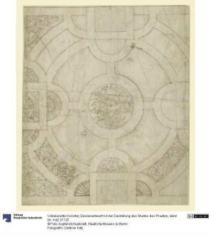 Deckenentwurf mit der Darstellung des Sturzes des Phaeton