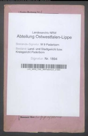 Erblasser: Nolte, Franz Xaver: