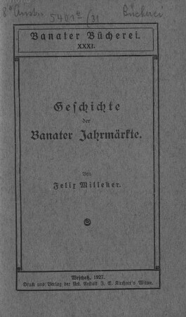 Geschichte der Banater Jahrmärkte