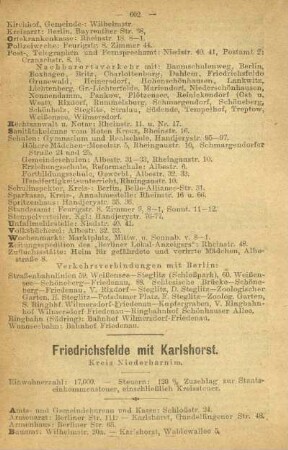 Friedrichsfelde mit Karlshorst