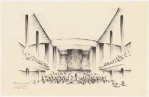 Kongresszentrum Heidelberg Neubau: Perspektivische Ansicht Orgel