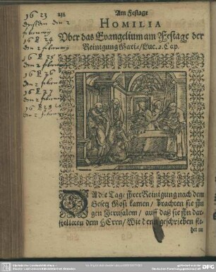 Homilia Uber das Evangelium am Festage der Reinigung Mariae, Luc. 2. Cap.