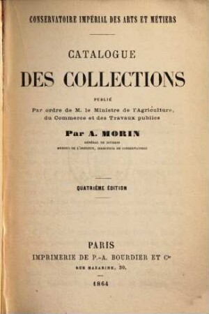 Catalogue des collections
