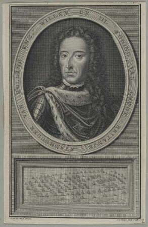 Bildnis des Willem de III. Koning van groot Britanje