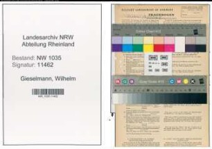 Entnazifizierung Wilhelm Gieselmann , geb. 31.12.1899 (Bergmann)