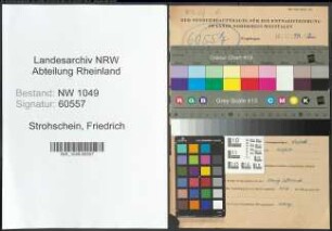 Entnazifizierung Friedrich Strohschein , geb. 29.06.1888 (Landwirt)
