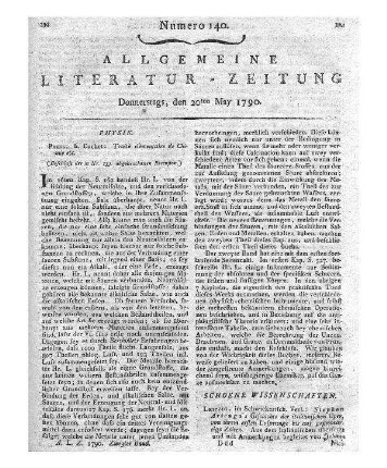 [Jenisch, Daniel]: Der schöne Garten. Von R. V. [d.i. Daniel Jenisch]. Berlin: Himburg 1788