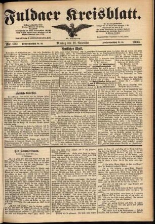 Ausgabe vom Montag, den 23. November 1903.
