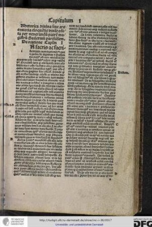 Rhetorica divina sive ars oratoria eloquentie divine edita per venerandum patrem magistrum Guilermum Parisiensem.