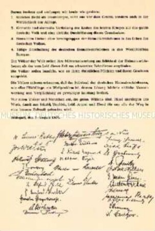Die Charta der deutschen Heimatvertriebenen in 4 Sprachen