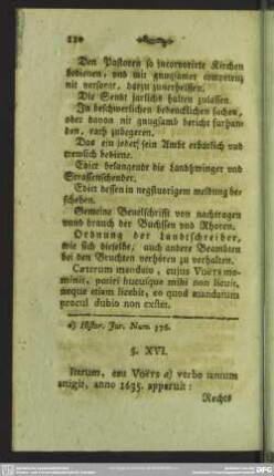 § XVI. Nova Ordinationis editio de anno 1635