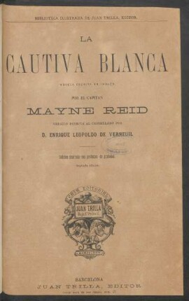 La cautiva blanca : [Pérdida de texto debido a errores de impresión y corte de página durante la encuadernación posterior de la plantilla.]