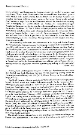 Janari, Mattia :: Die Neugestaltung des Hamburger Sparkassenwesens unter dem Einfluß des Groß-Hamburg-Gesetzes 1937/38, (Beiträge zur Geschichte Hamburgs, 58) : Hamburg, Verein für Hamburgische Geschichte, 2001