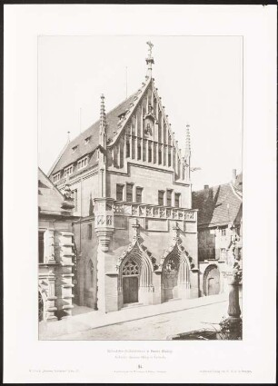 Melanchthon-Gedächtnishaus, Bretten: Ansicht (aus: Moderne Neubauten, 4.Jg., 1898ff, hrsg. W. Kick)