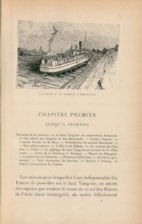 Chapitre Premier Jusqu'a Itchang