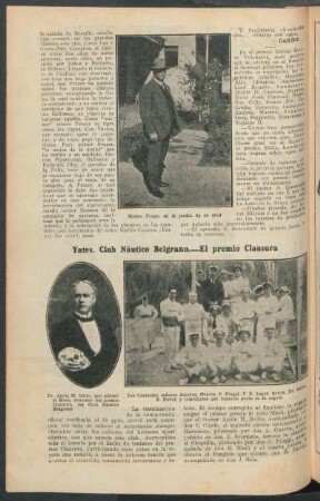Yates. Club Náutico Belgrano.- El premio Clausura