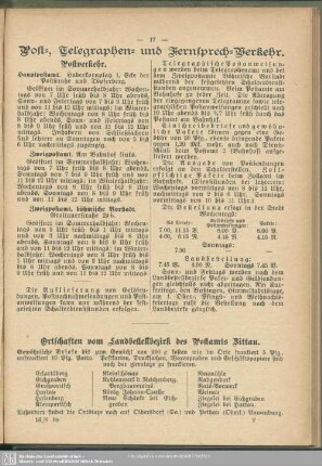 Post-, Telegraphen- u. Fernsprech-Verkehr