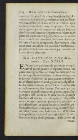 De Partium Enumeratione. Cap. XXXIII.
