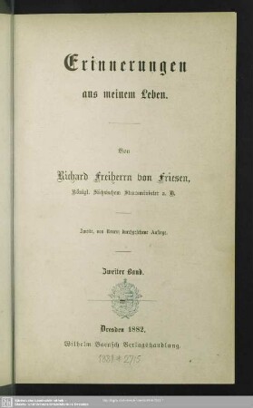 2: Erinnerungen aus meinem Leben