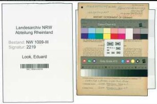 Entnazifizierung Eduard Look , geb. 24.03.1903 (Friseur)