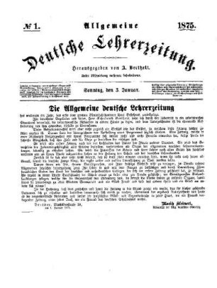 Die Allgemeine deutsche Lehrerzeitung