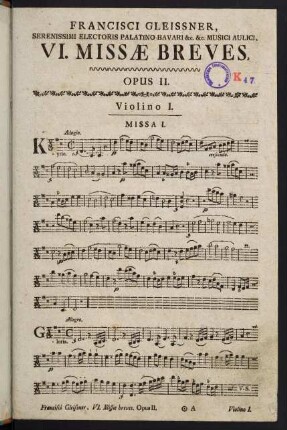 1-16, Missa I. - Missa II.