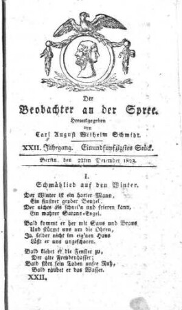 51. Stueck, 22. Dezember 1823