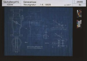 Kurprinz Friedrich August Erbstolln bei Großschirma; selbsttätige Drosselklappe zur Fördermaschine des Ferdinandschachtes