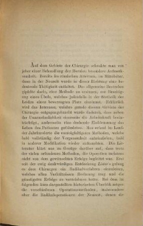 Radikal-Operationen der Hernien unter dem antiseptischen Dauerverband