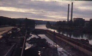 Deizisau, unterer Vorhafen, flussaufwärts