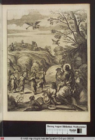 Landschaft mit Kunsten: Malerei, Stickerei, Weberei, Tanz und Musik.